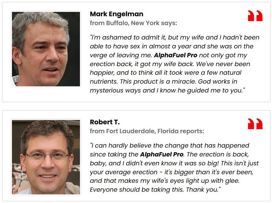 AlphaFuel Pro Customer Reviews