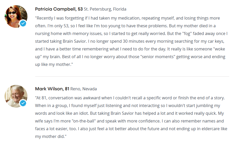 Brain Savior Customer Reviews