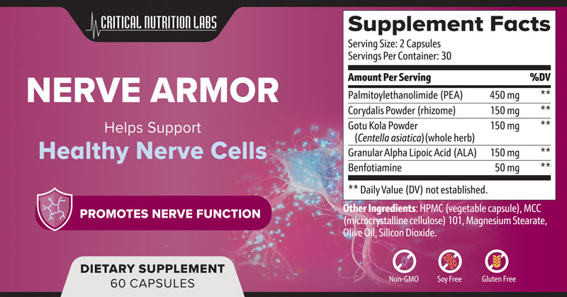 Nerve Armor Supplement Label