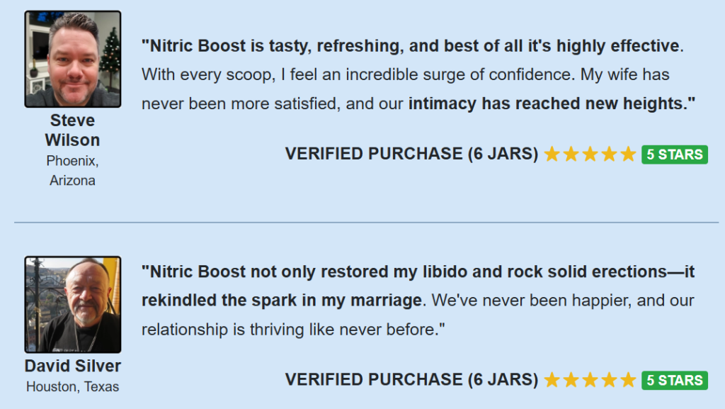 Nitric Boost Ultra Customer Reviews