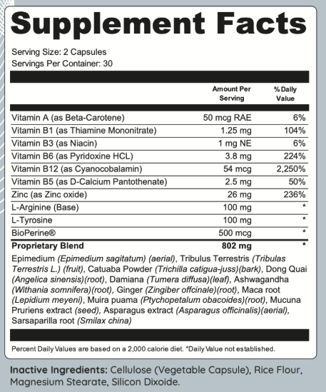 Quietum Plus Supplement Label