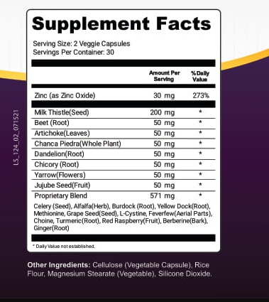 Steel Bite Pro Supplement Label