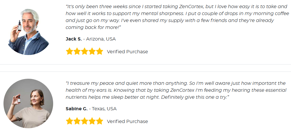 ZenCortex Drops Customer Reviews